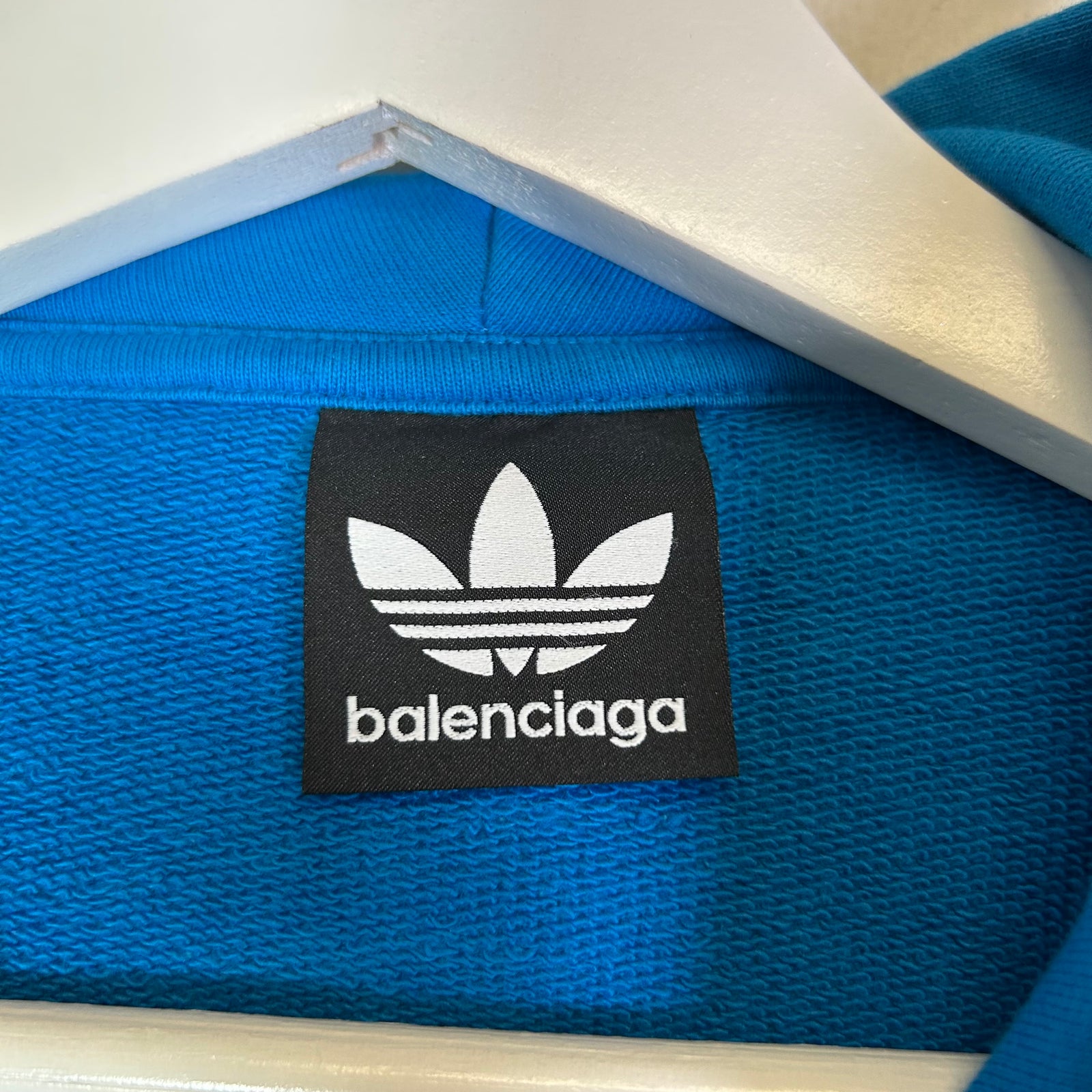 Balenciaga x Adidas FW22 3 Stripe Large-Fit Pullover Hoodie