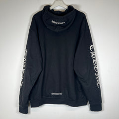 Chrome Hearts Black Vertical Logo Hoodie Size XL