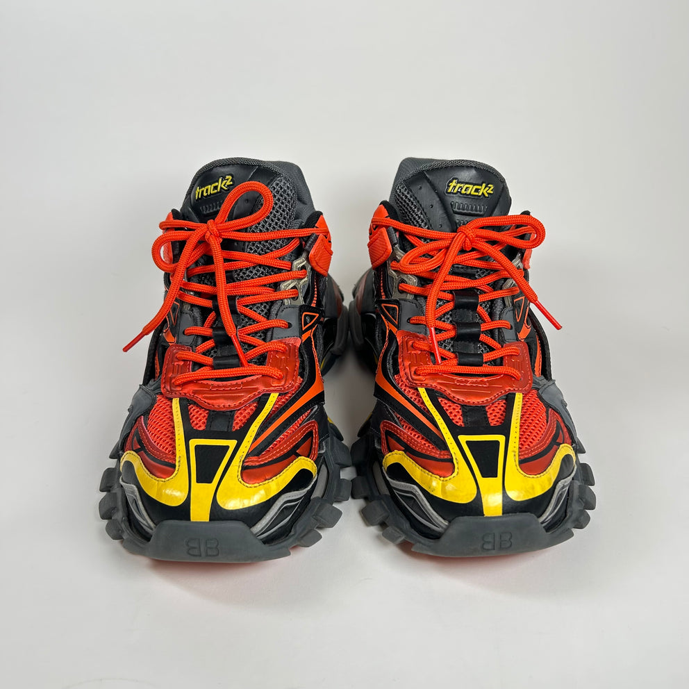 Balenciaga Orange/Yellow Track 2 Sneaker Size 44