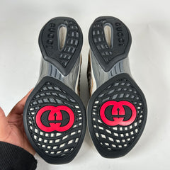 Gucci Gray/Brown Interlocking G Runners Size GG 8.5