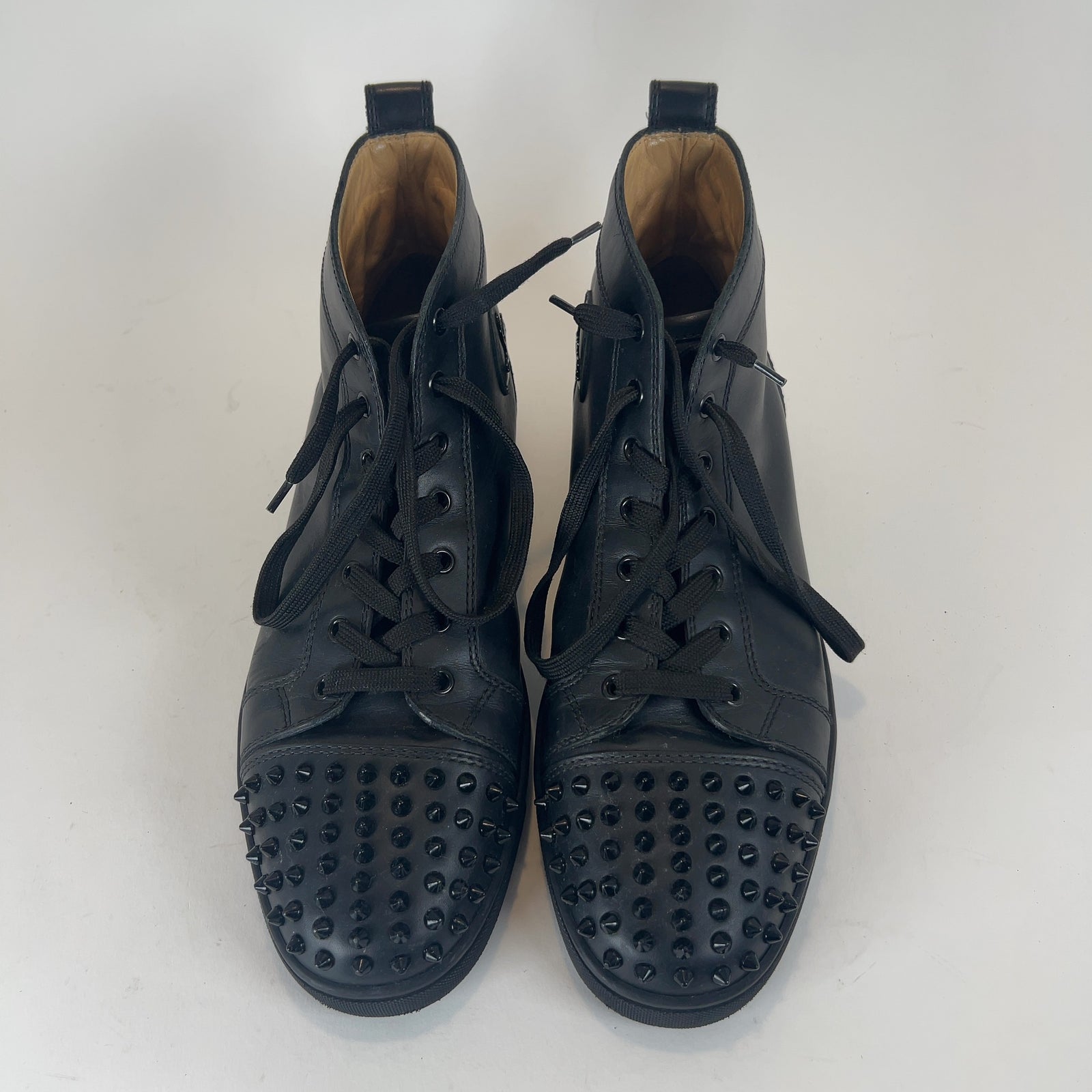 Christian Louboutin Lou Spiked Hightop Sneakers