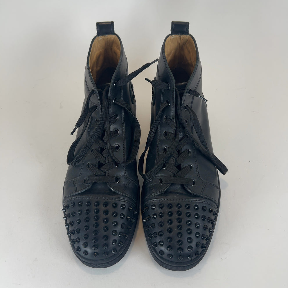 Christian Louboutin Lou Spiked Hightop Sneakers