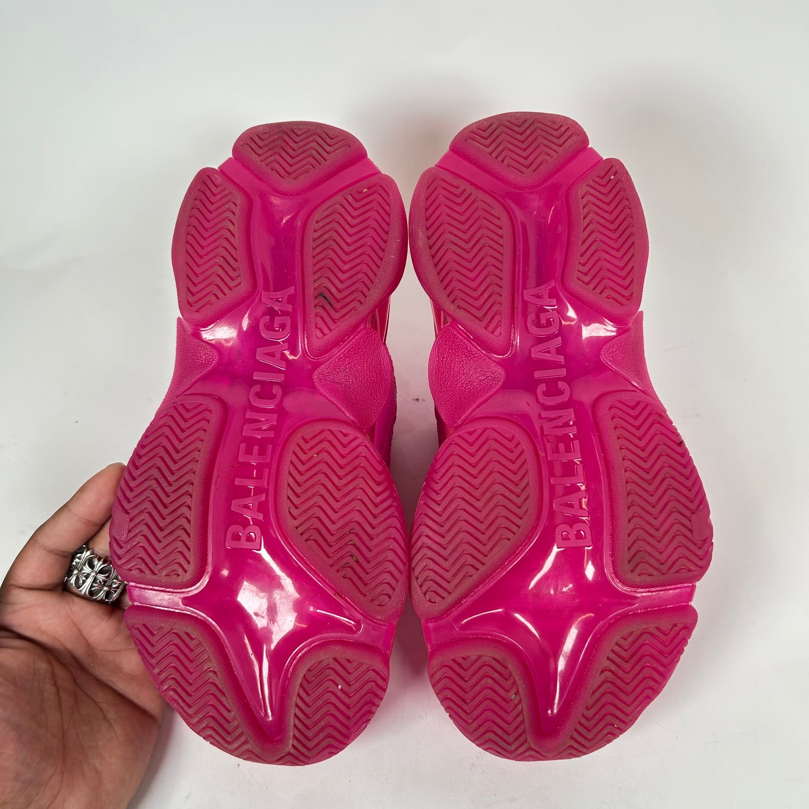 Balenciaga Hot Pink Triple S Sneaker Size 38