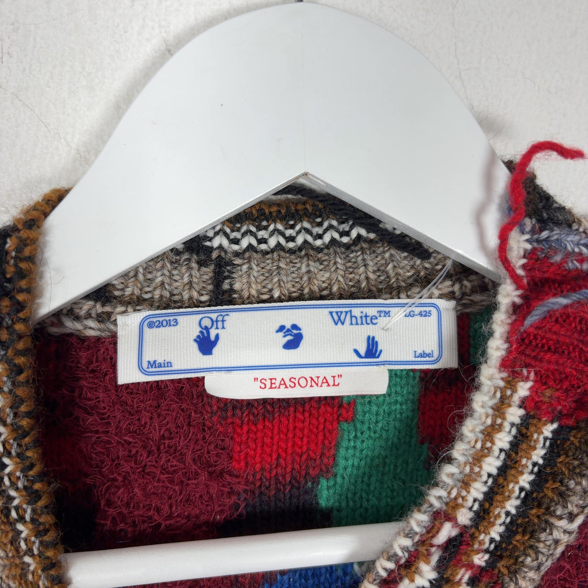 Off-White Arrow Tab Chaos Knit Hoodie