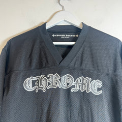 Chrome Hearts Black Mesh Short Sleeve Jersey Size M