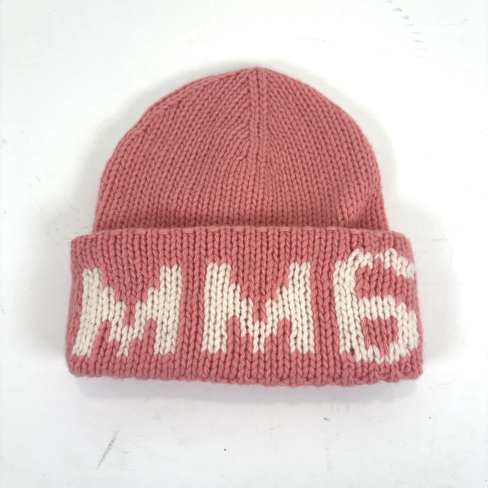 Maison Margiela MM6 Pink Beanie Hat