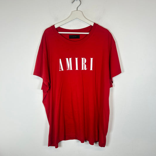 Amiri Red/White Logo T-Shirt Size XXL
