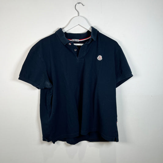 Navy Moncler Logo Polo Size XXL