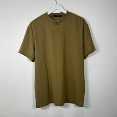 YProject Olive Zipper Collar T-Shirt Size M