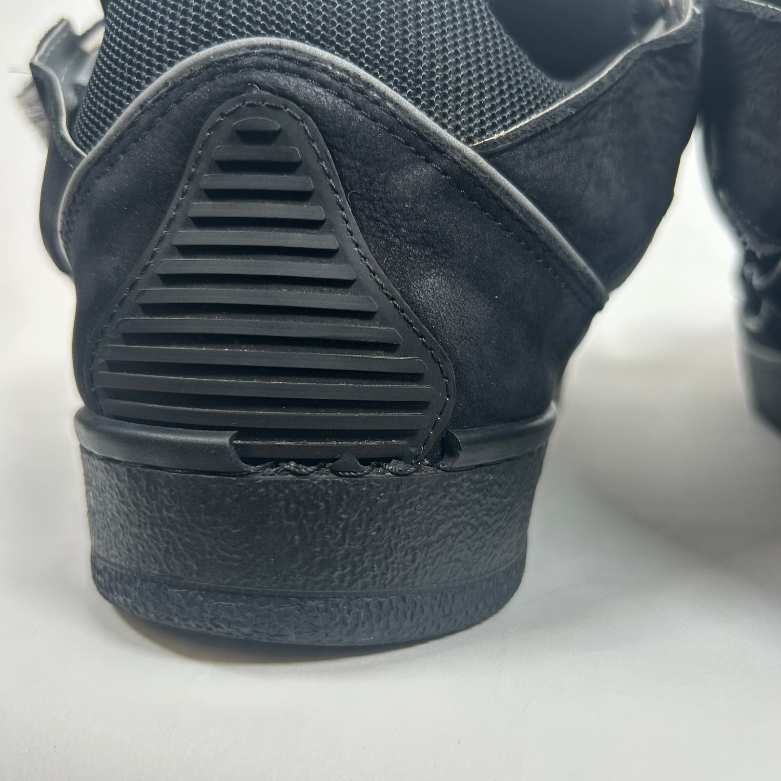Lanvin Black Reflective Curb Sneaker Size 44