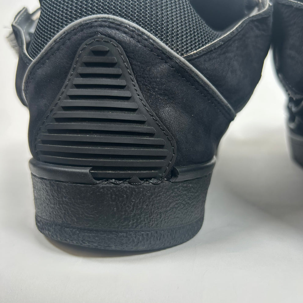 Lanvin Black Reflective Curb Sneaker Size 44