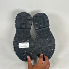 Alexander McQueen Black Speckled Tread Slick High Top Sneakers Size 42