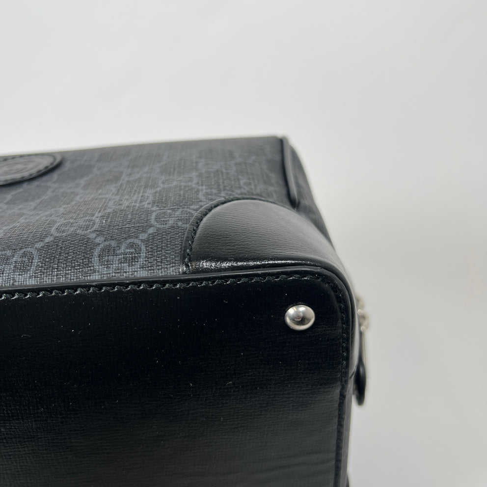 Gucci Black GG Supreme Large Toiletry Bag