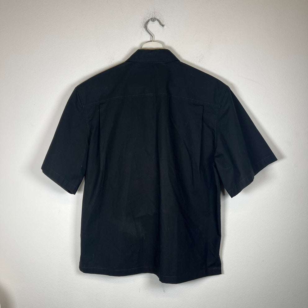 Off-White Black Wave Off Button-Up Shirt Size S