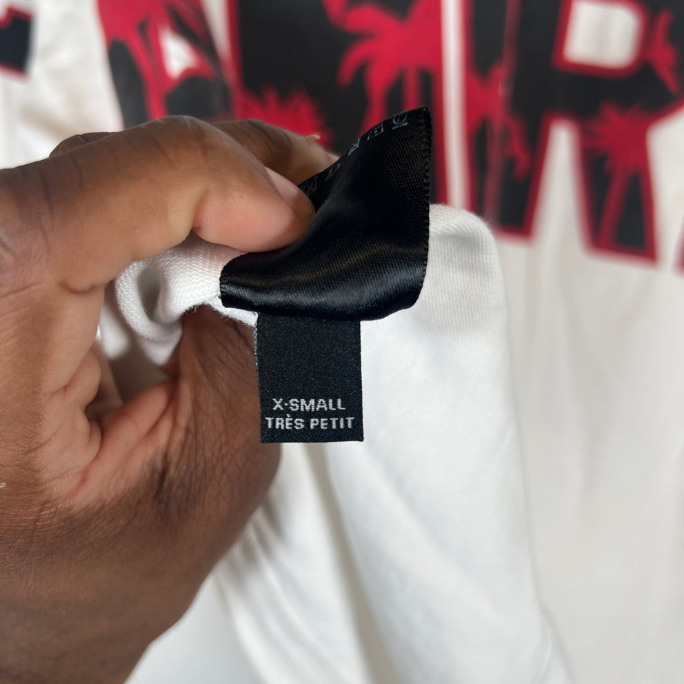 Amiri White/Red Football Jersey T-Shirt Size M