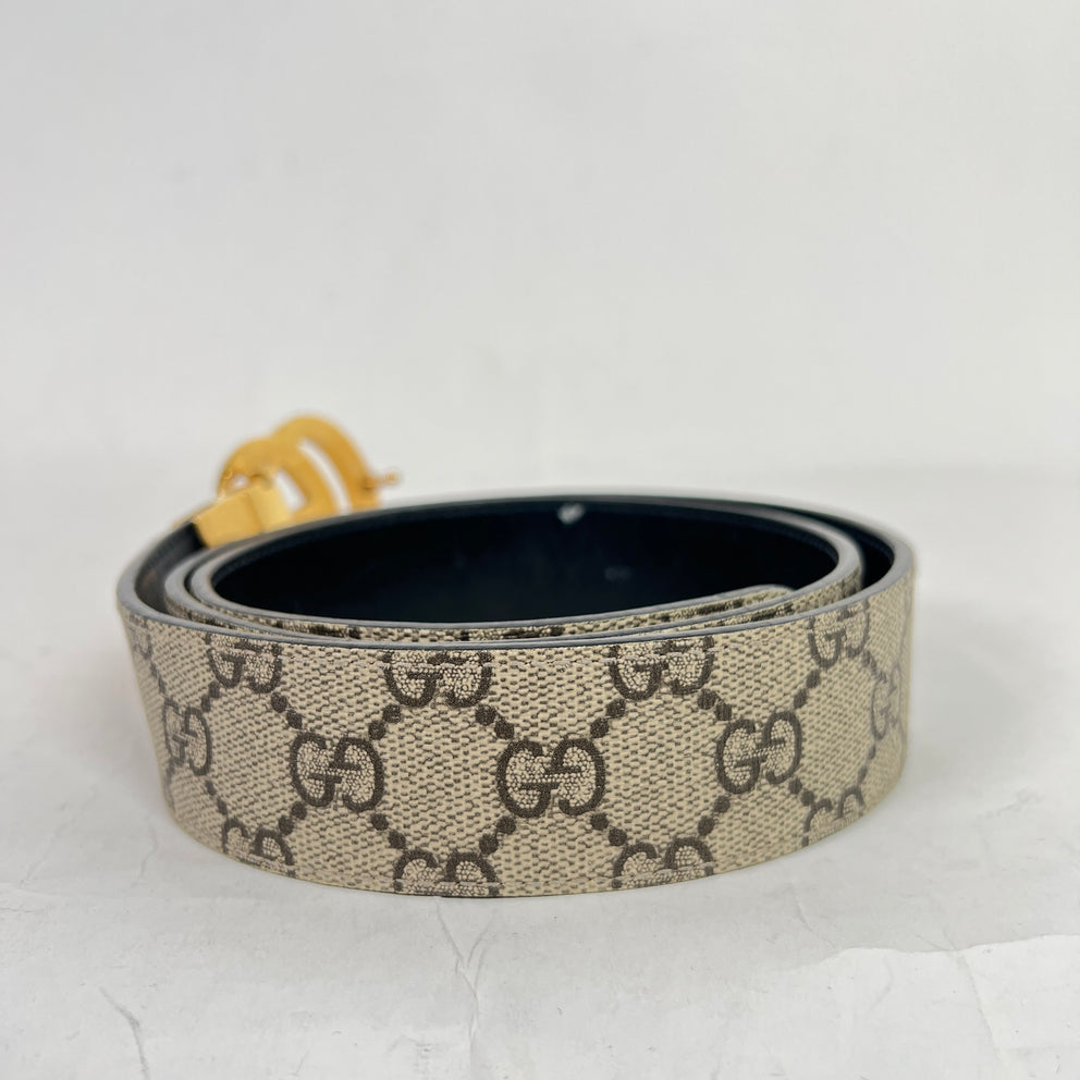 Gucci Gold GG Marmont Reversible Belt