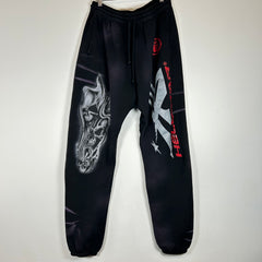 Hellstar Black Airbrushed Skull Sweatpants Size XL
