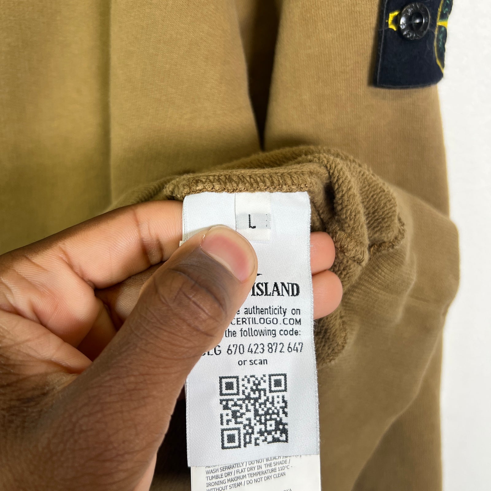 Stone Island Compass Patch Crewneck