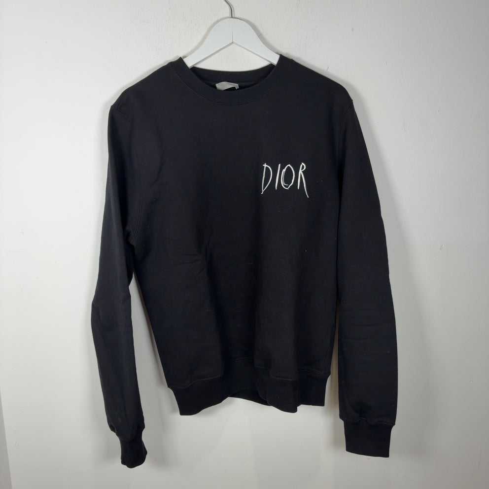 Dior x Raymond Pettibond Logo Crewneck Sweatshirt