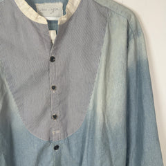 Greg Lauren Reconstructed Denim Tunic Shirt
