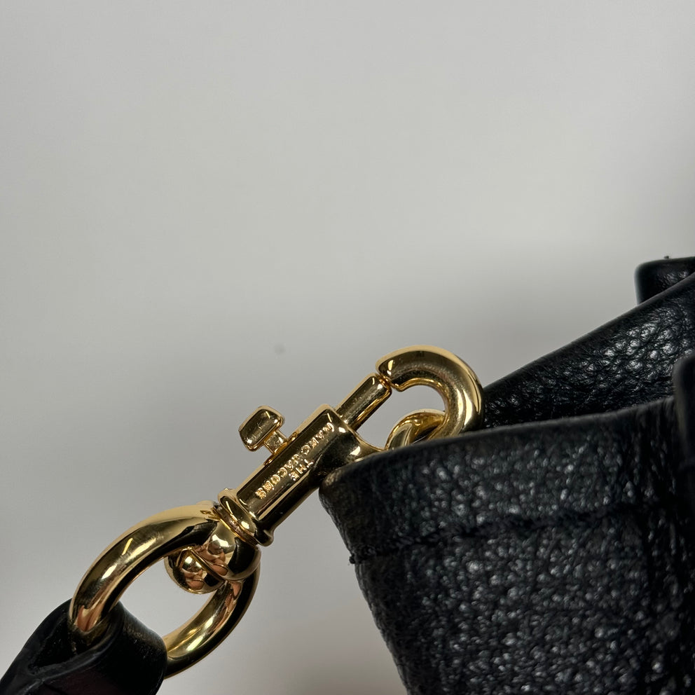 Marc Jacobs Black Leather Small Tote Bag