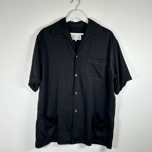 Maison Margiela Black/White Stitch Button Up Size L