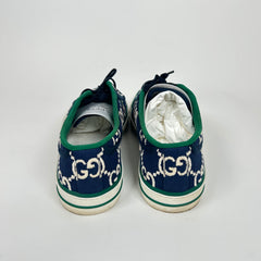 Gucci Dark Blue Tennis 1977 Low Top Sneaker Size GG 9