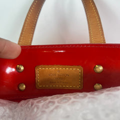 Louis Vuitton Red Monogram Vernis Reade PM Handbag
