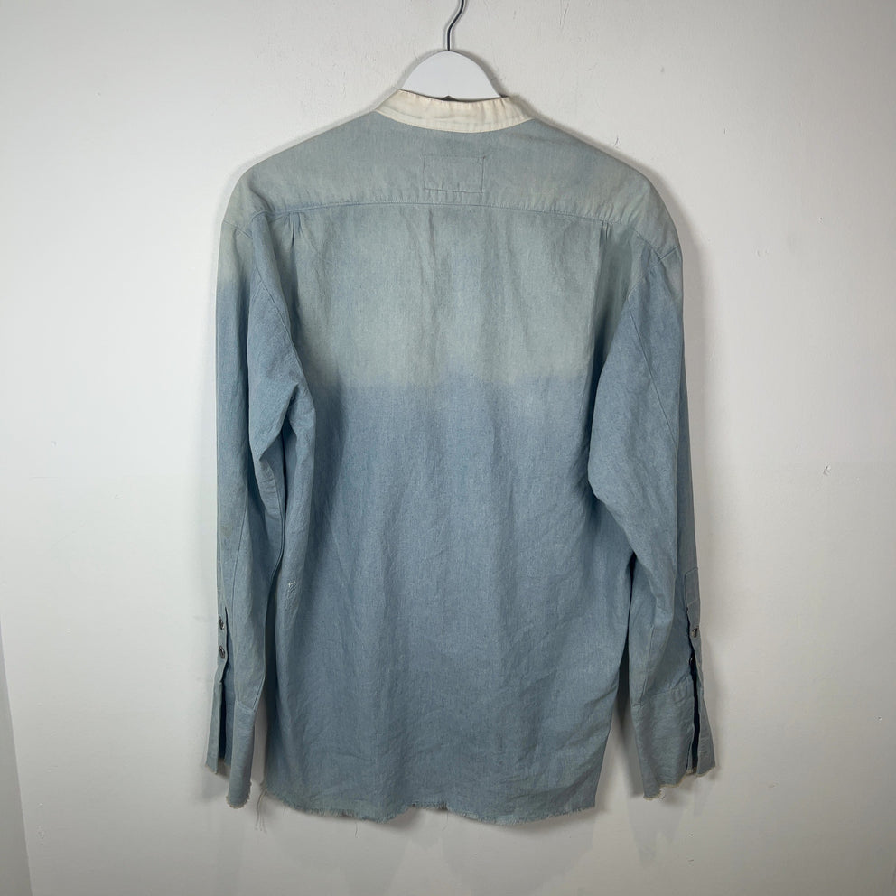 Greg Lauren Reconstructed Denim Tunic Shirt