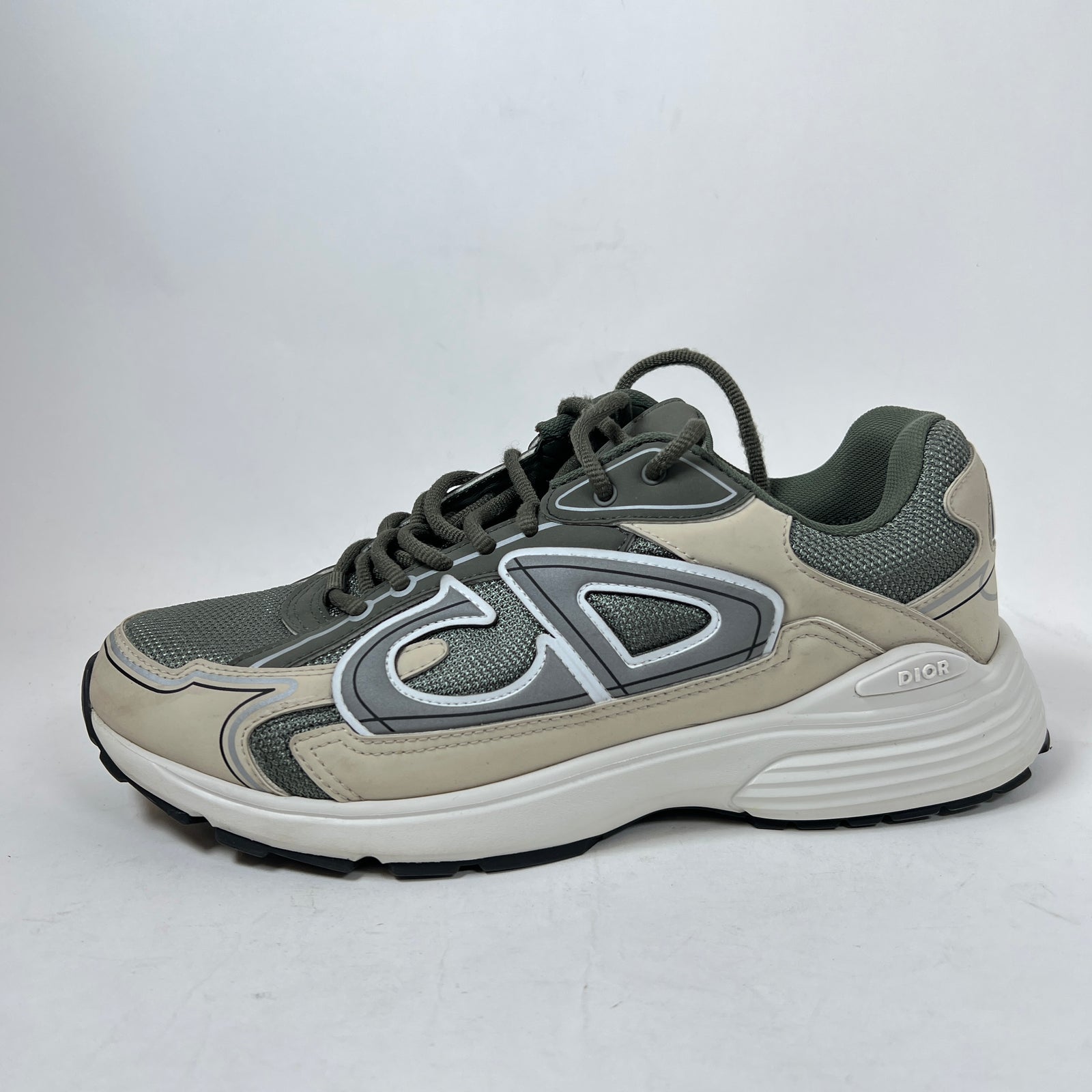 Dior B30 Olive/Cream Sneaker Size 42