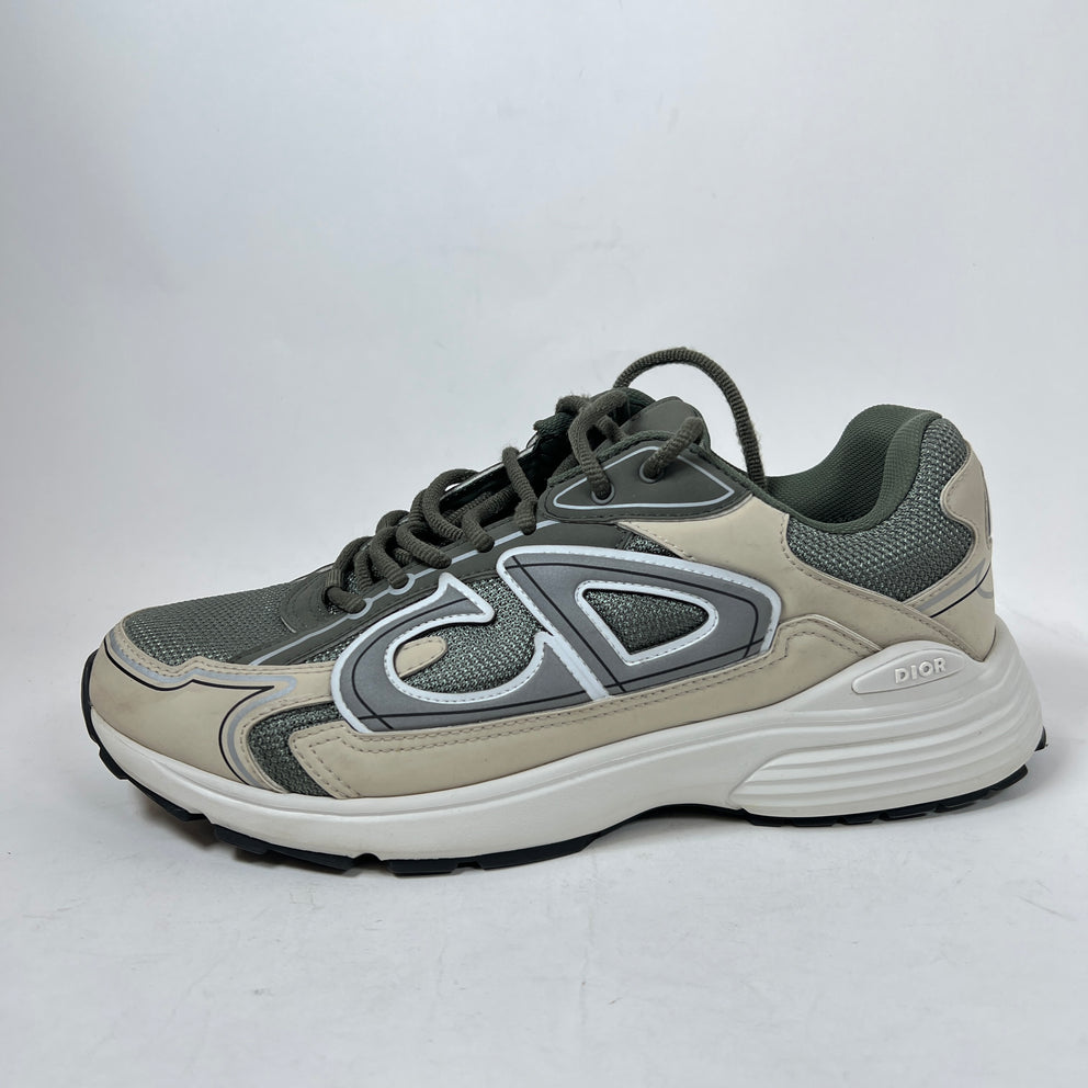 Dior B30 Olive/Cream Sneaker Size 42