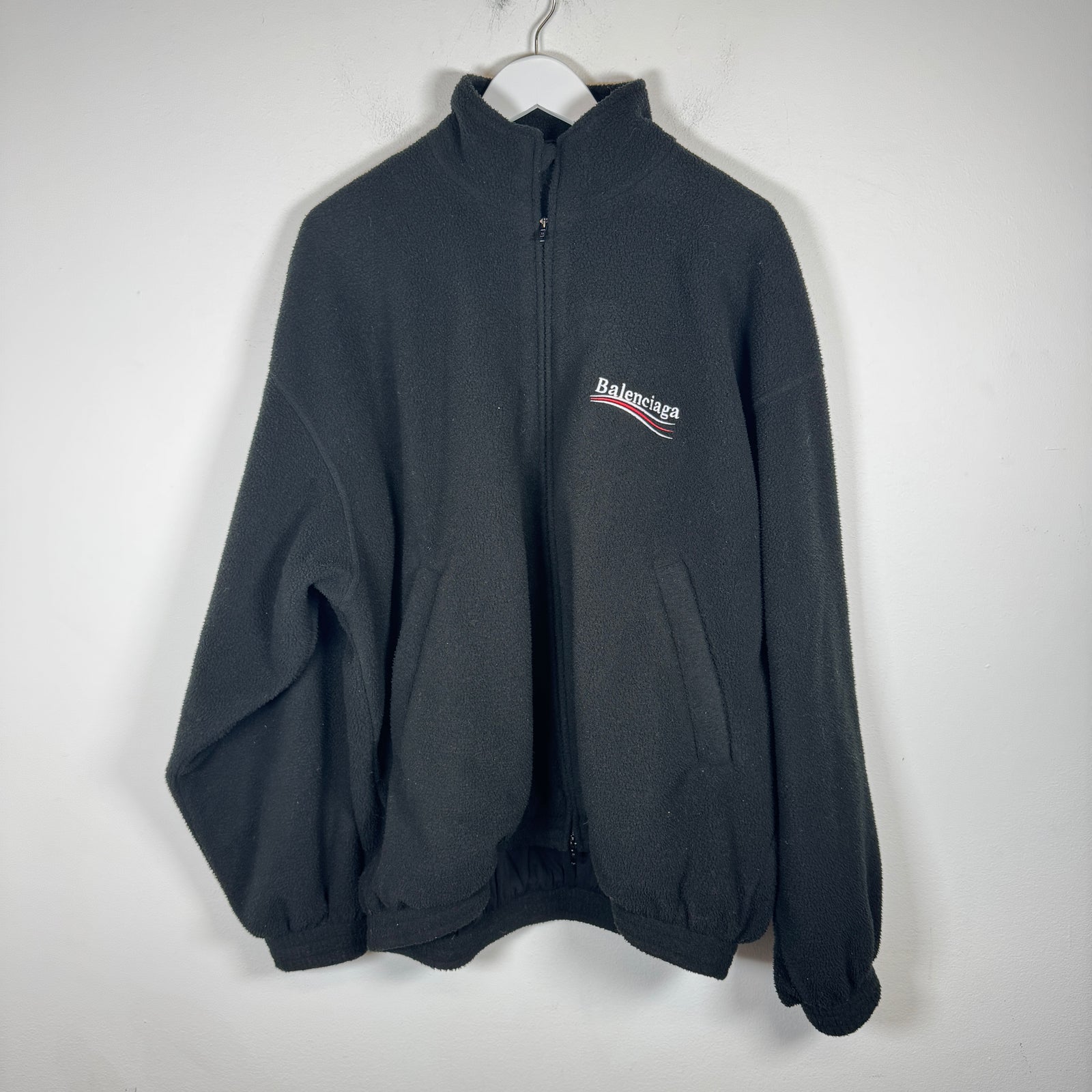 Balenciaga Black Campaign Fleece Pullover Size 2