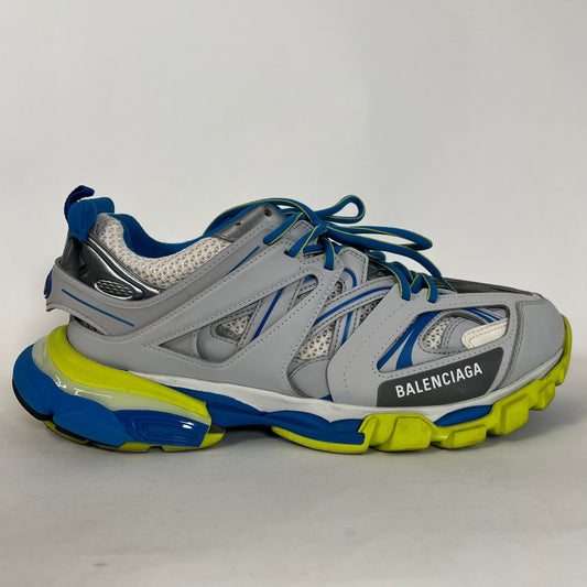 Balenciaga Grey/Blue Track Sneakers Size 44