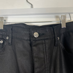 Ksubi Black Waxed Denim Size 36