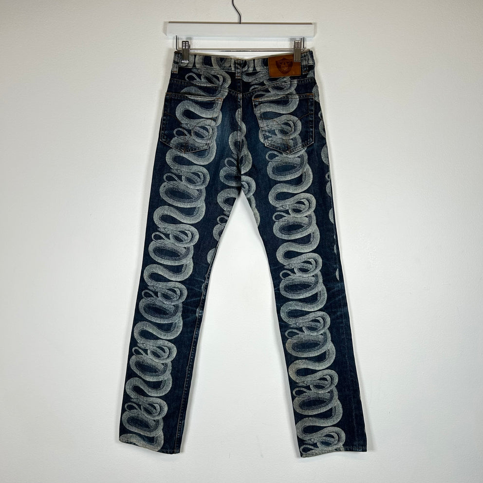 Hysteric Glamour Blue Snake Denim Size 28
