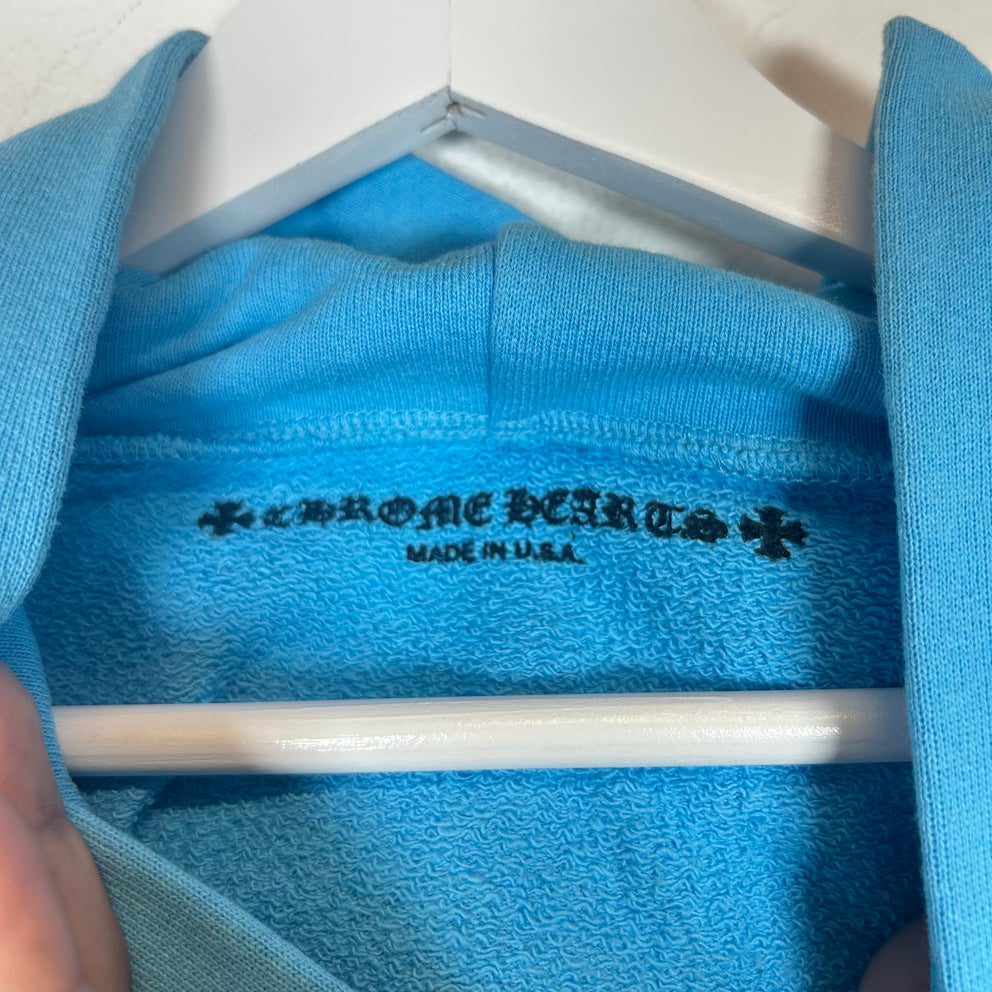 Chrome Hearts Blue Matty Boy Brain New Hoodie Size XL