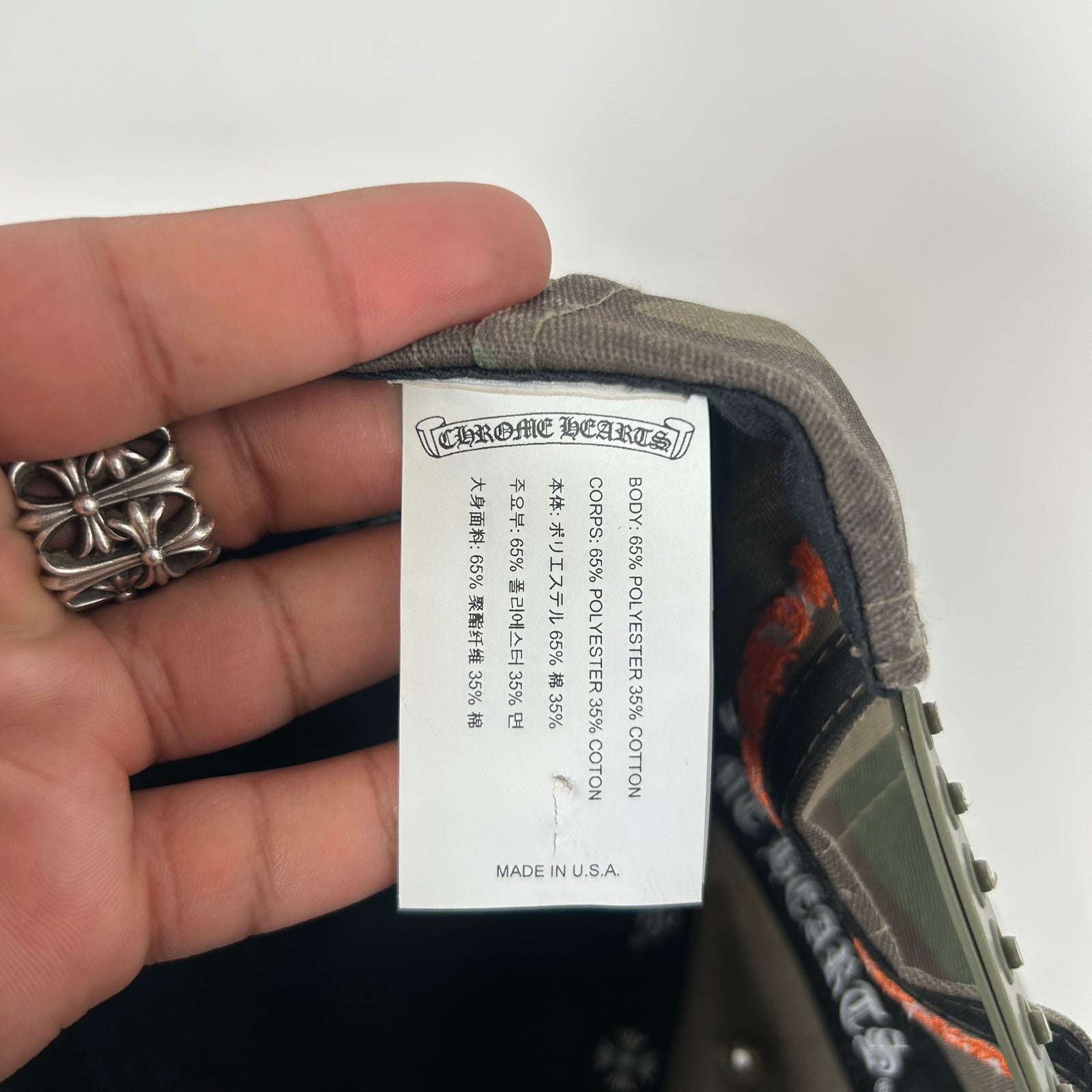 Chrome Hearts Camo/Orange CH Baseball Cap
