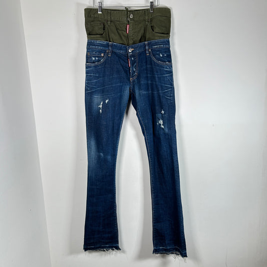 Dsquared Double Waist Jeans Size 32
