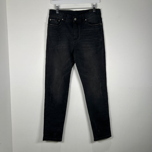 Dolce&Gabbana Floral Print Black Jeans Size 31
