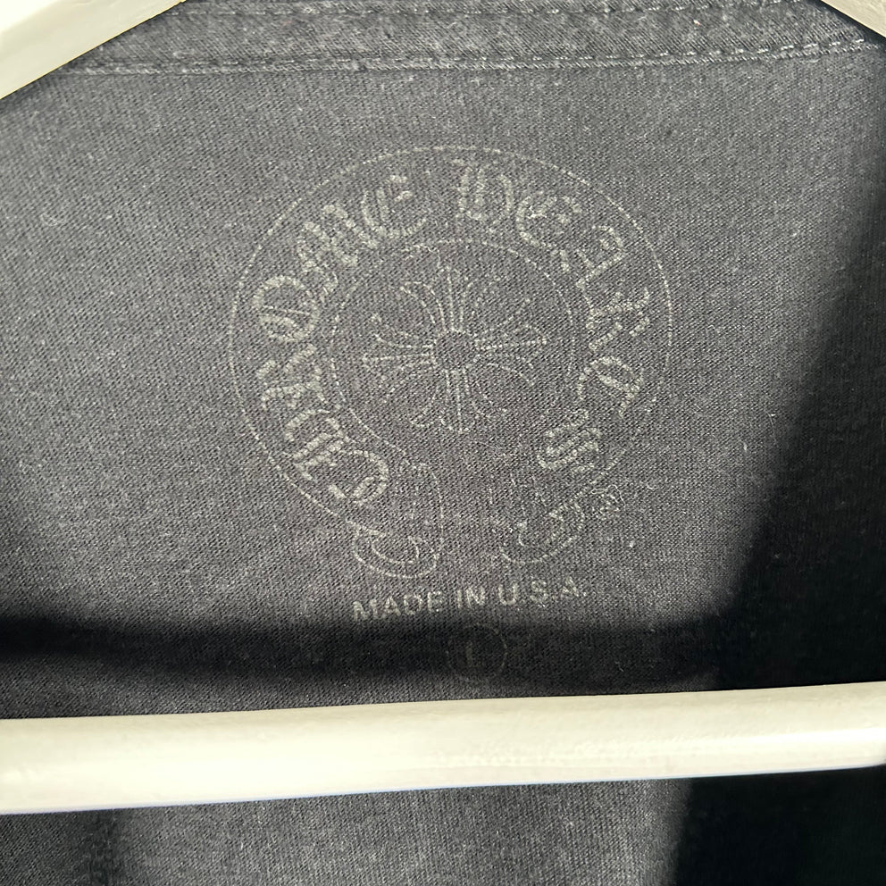 Chrome Hearts Black T-Bar Logo T-Shirt Size L