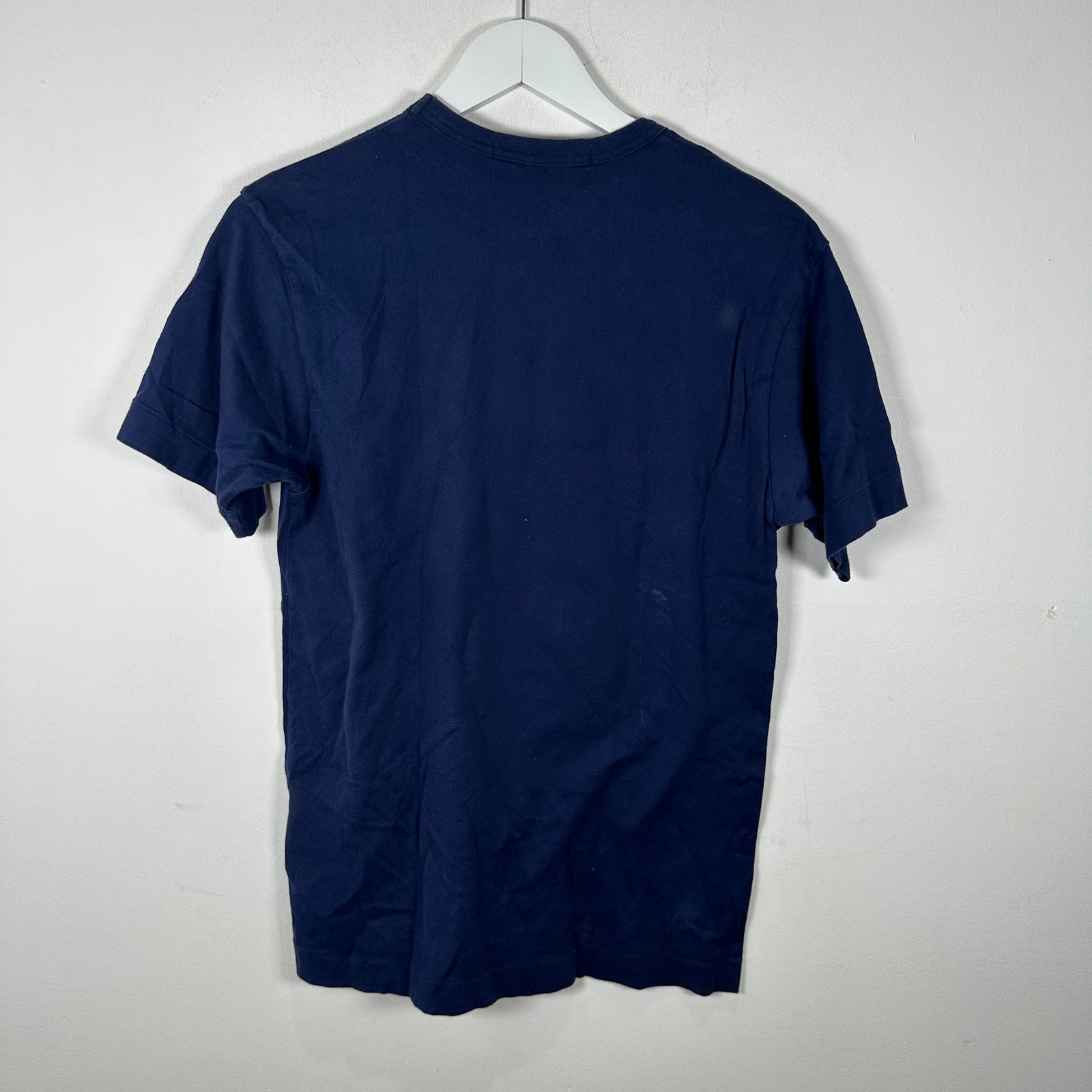 Commes Des Garcon Play Navy Heart Logo T-Shirt Size M