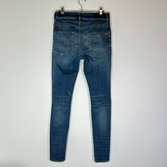 Amiri MX1 Indigo Black Patch Jeans