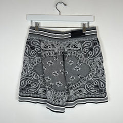 Amiri Grey MA Paisley Shorts Size S