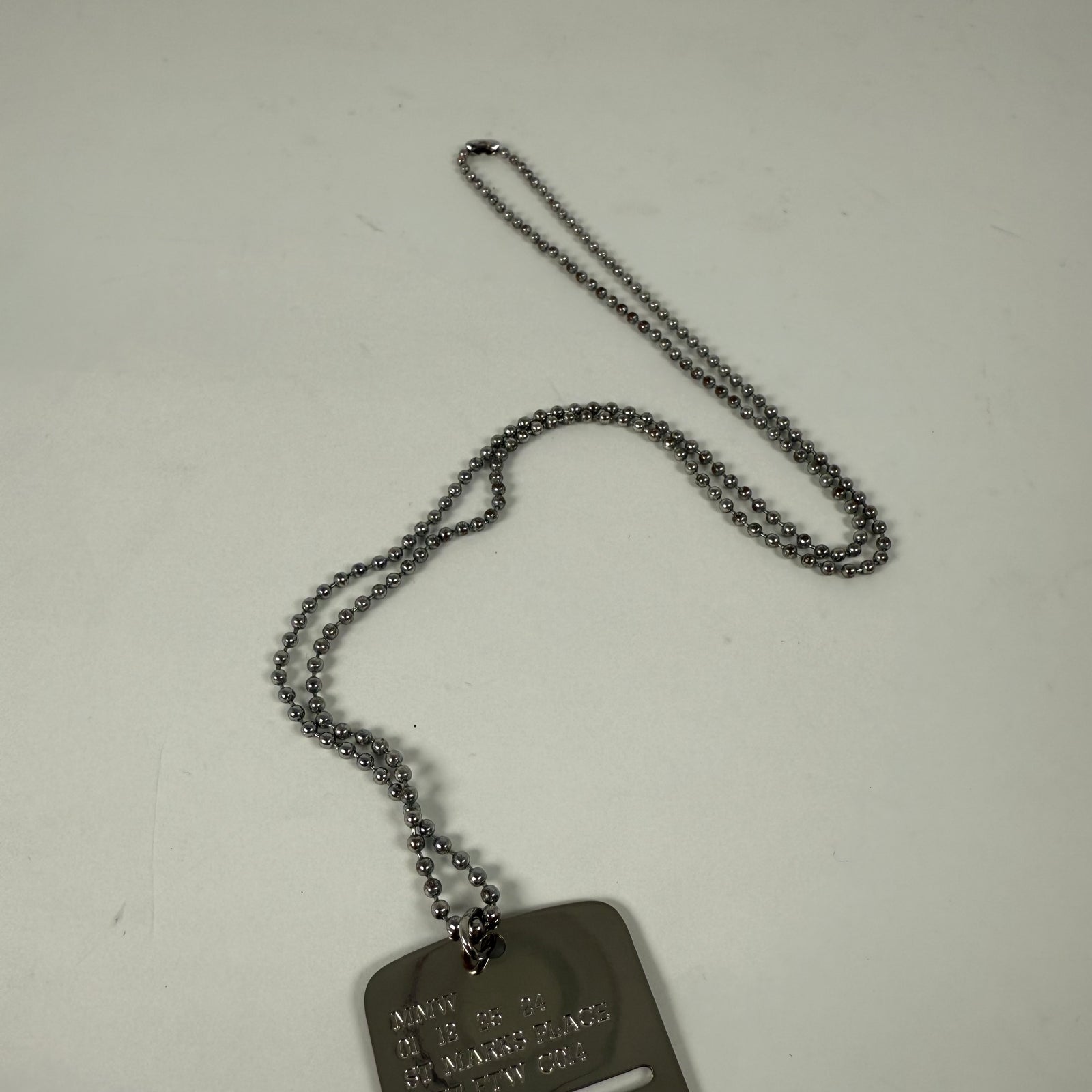 Alyx Silver Dogtag Necklace