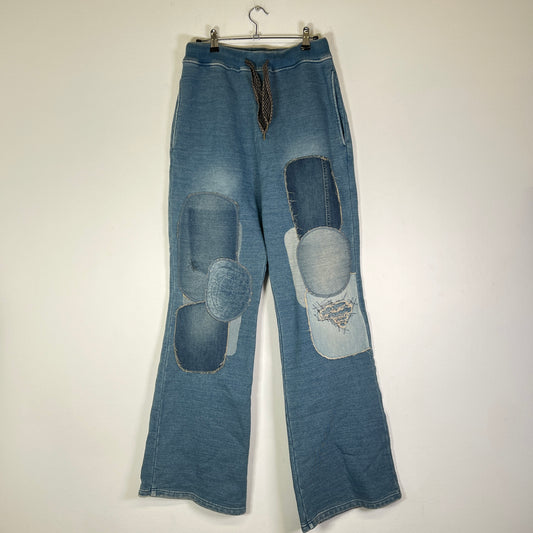 Kapital Patchwork Repair Denim Sweatpants Size 4