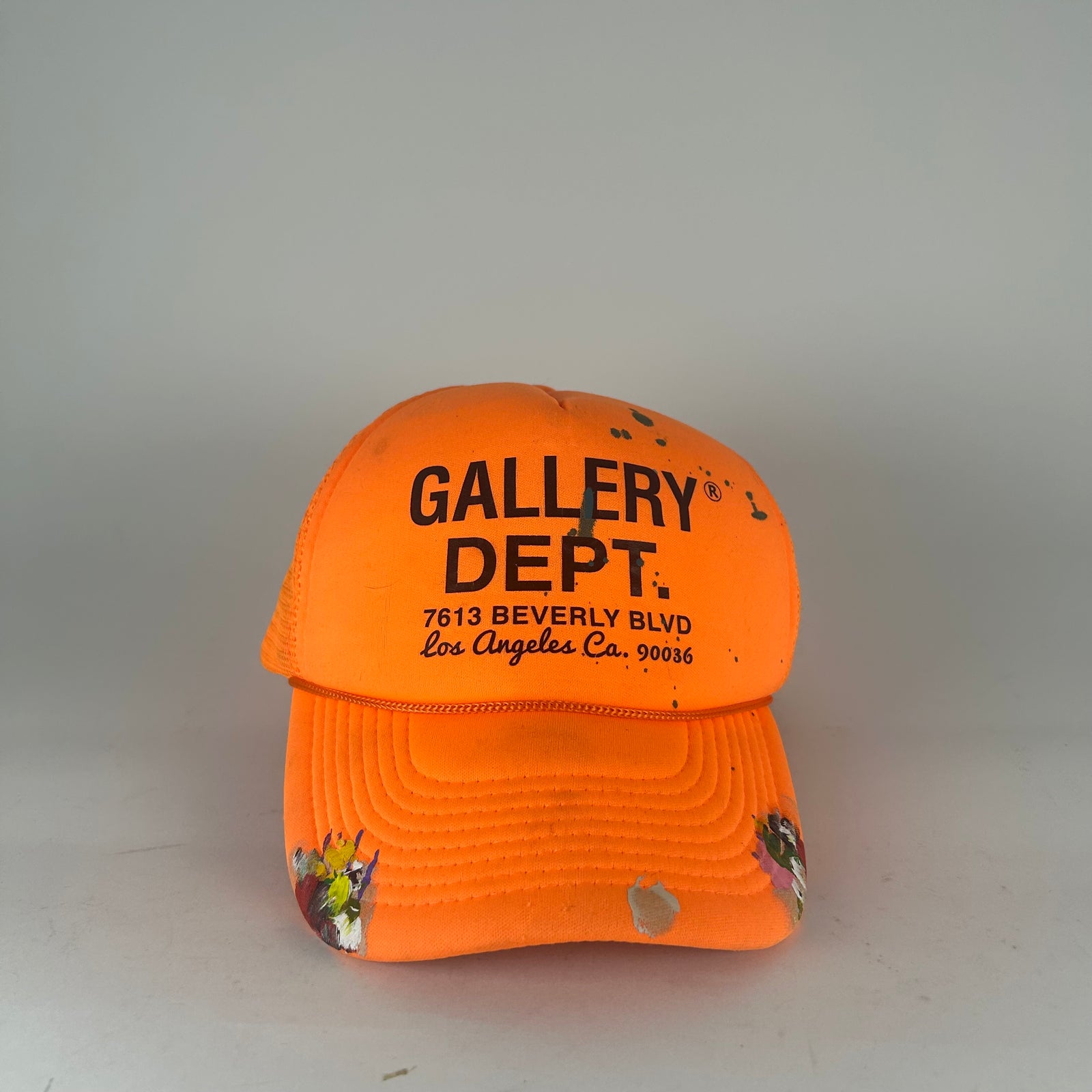 Gallery Dept. Orange Paint Splatter Trucker Hat