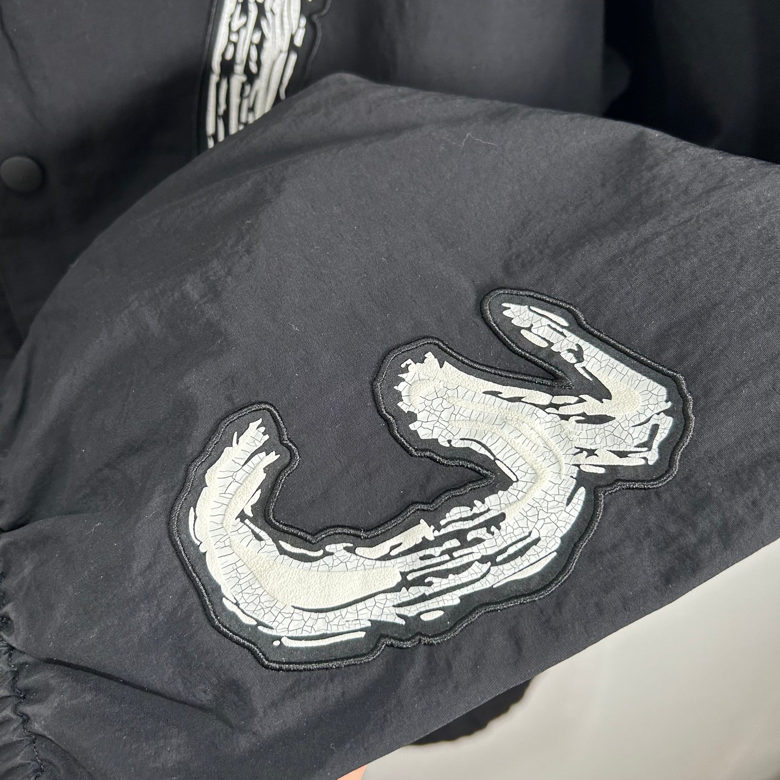 Y-3 Black 'Y' Windbreaker Jacket Size M