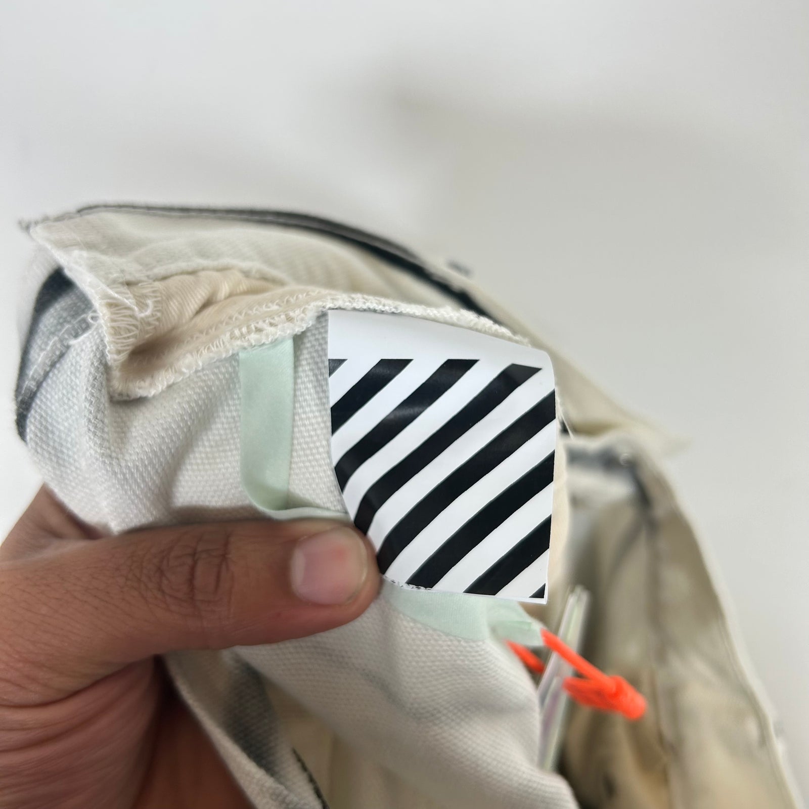 Off-White x Futura White Spray Paint Carpenter Pants Size 38