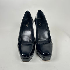Gucci Midnight Blue Patent Leather Pumps Size 36.5