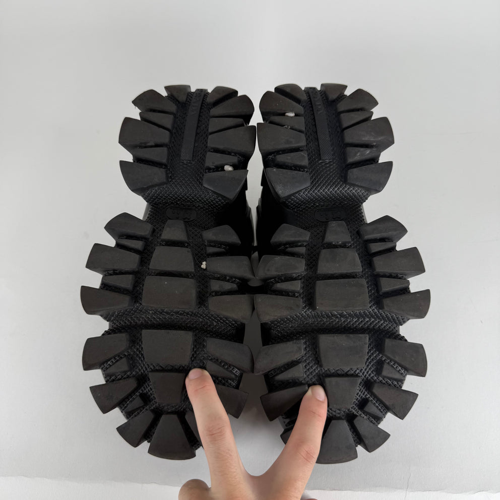 Prada Triple Black Cloudbust Thunder Sneaker Size 8.5